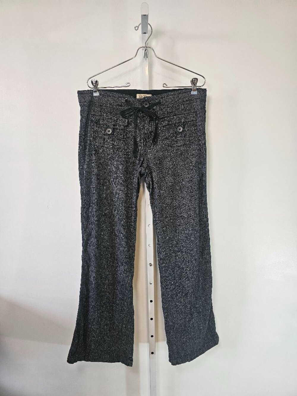 Bepop Pants Black Y2K Flared Casual Grunge 13